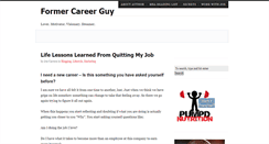 Desktop Screenshot of formercareerguy.com