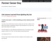 Tablet Screenshot of formercareerguy.com